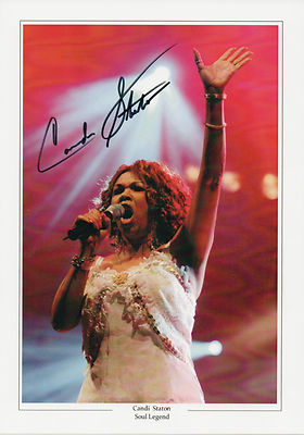 CANDI STATON signierter 12x8 Fotodruck SEELE Legende YOU GOT THE LOVE COA