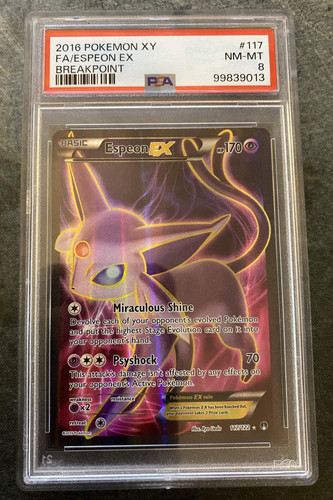 Espeon-EX graded PSA 8 for sale on eBay