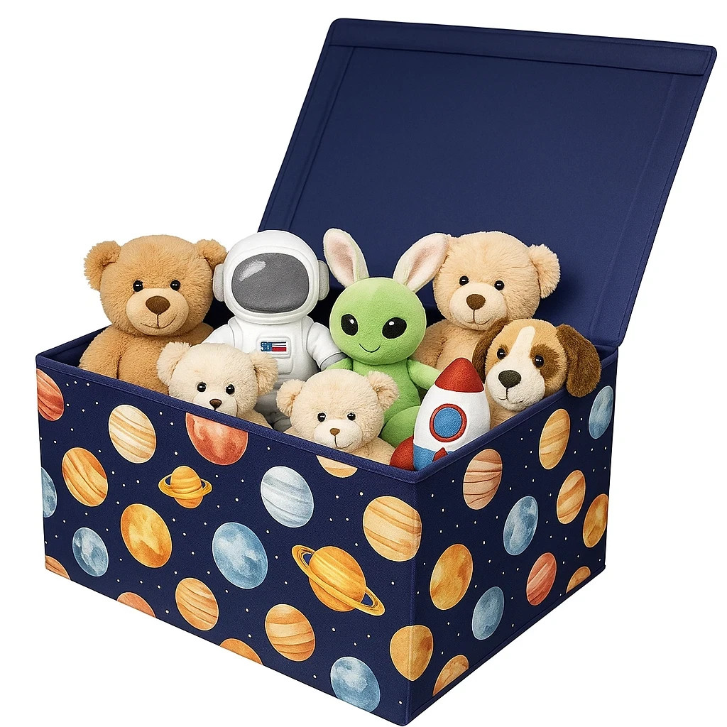 Large Foldable Toy Storage Box Kids Collapsible Jumbo Toy Chest Organiser Space