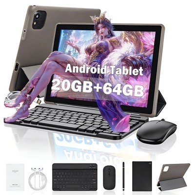 Tablet PC 10.1 Inch 20GB RAM+ 64GB ROM/1TB Expandable 5000mAh with Keyboard Set