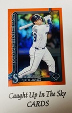 2025 Topps Update Donovan Solano Orange Foil #12/25 Mariners