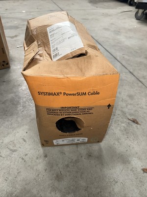 Systimax 106871809-1061C PowerSUM Cat 5e U/UTP Cable, Non-Plenum, Blue. 1000ft