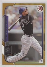 2015 Bowman Gold 22/50 Troy Tulowitzki #67 xr1