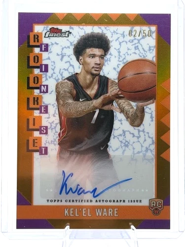 2024-25 Topps Finest - Rookie Finest Autographs Kel'el Ware, Kel'el Ware #RFA-KW