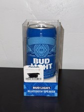 Anheuser Busch Bud Light Bluetooth Speaker Wired Wireless Portable Can New 2022
