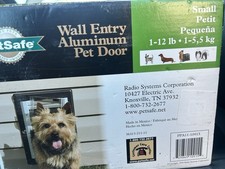 PetSafe Wall Entry Aluminum Pet Door Small Dog 1-12 Lbs PPA11-10915 SEALED BOX