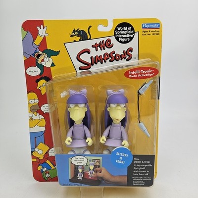Simpsons twin girls Terri and Sherri series 8 figures Playmates interactive