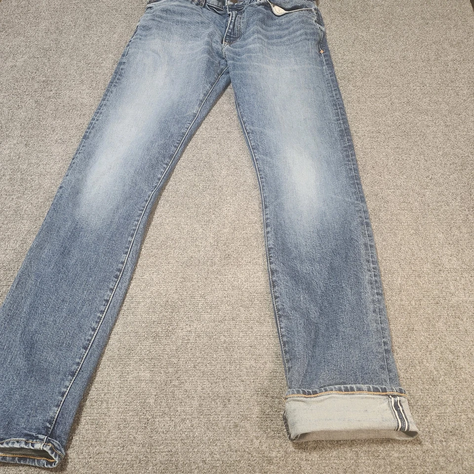 Imogene + Willie Jeans Mens 34x34 Charlie Selvedge Denim Zip Fly Straight Leg - Image 2 of 4
