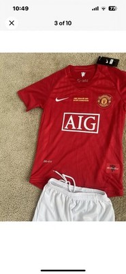 Ronaldo #7 Manchester United Jersey And Shorts. Youth Large. Brand