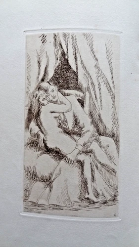 1925 J. Fort  * A Une Courtisane Poème Inédit Charles Baudelaire No 28 E.O Signé