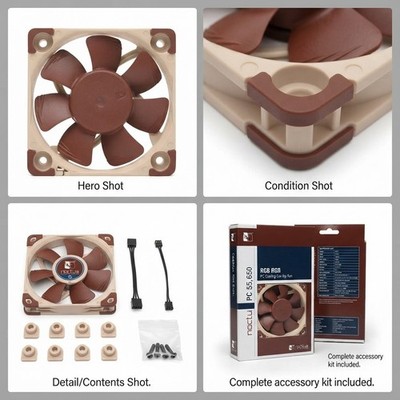 Noctua 40x10mm PWM Quiet Fan 12V 4-Pin Air Cooler for Desktop & Servers