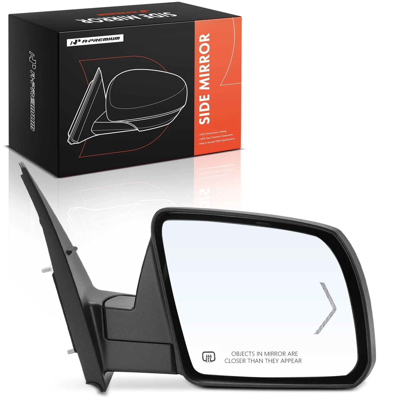 A-Premium Passenger Power Mirror w/ Manual Folding for Toyota Sequoia 2014-2017