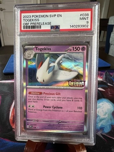 2023 Pokemon Togekiss SV Black Star Promo #38 Stamped! in a PSA 9! Bid Now! 🍀