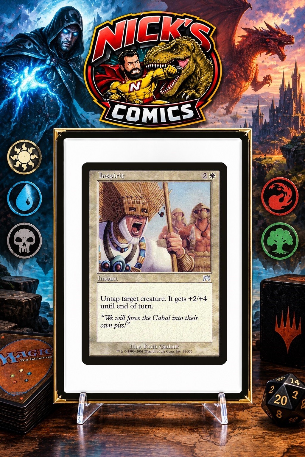 MTG Onslaught --- INSPIRIT --- Uncommon! NM! Magic the Gathering!