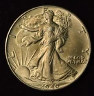 1940-P 50C WALKING LIBERTY SILVER HALF DOLLAR US COIN