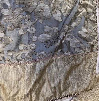 Vintage Jessica McClintock Gold Green Floral  2 King 1 Euro Shams 2009