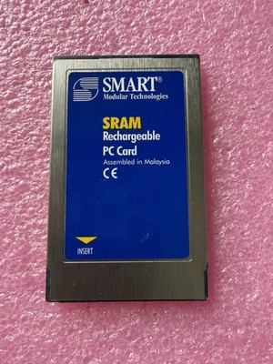 SMART MODULAR TECHNOLOGIES SR256-15-11191-67 SRAM RECHARGEABLE PC CARD