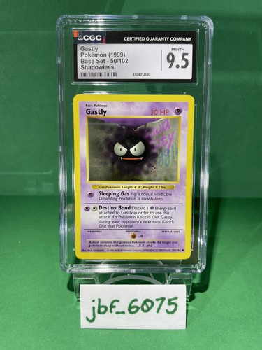 Gastly (Shadowless) graded CGC 9.5 for sale on eBay