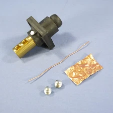 Leviton Black ECT 18 Series Cam Female Panel Receptacle Ball Nose 400A 18R24-E