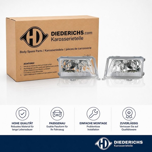 Hauptscheinwerfersatz Diederichs 1612380 FÜR Mercedes-image