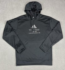 Adidas Hoodie Mens Medium Black Climawarm Track Running