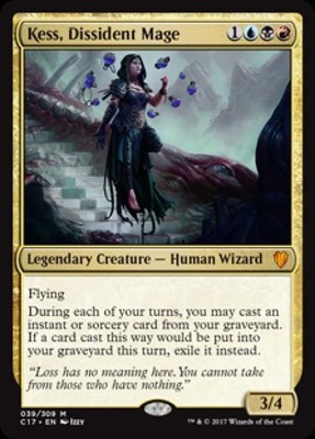 MTG English Kess, Dissident Mage NM Foil Commander 2017