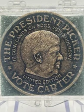 1980 Reagan/Carter The President Picker Coin Vote! Brass Limited Edition 🇺🇸✨💯