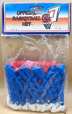 Vintage OFFICIAL BASKETBALL GOAL NET 12 LOOP, RED WHITE BLUE, BRAND NEW