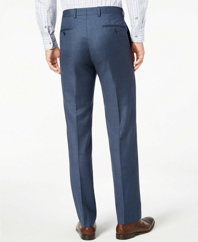 Calvin Klein Mens Slim fit Dress Pants 32 / 32 Blue Stretch - Picture 4 of 4