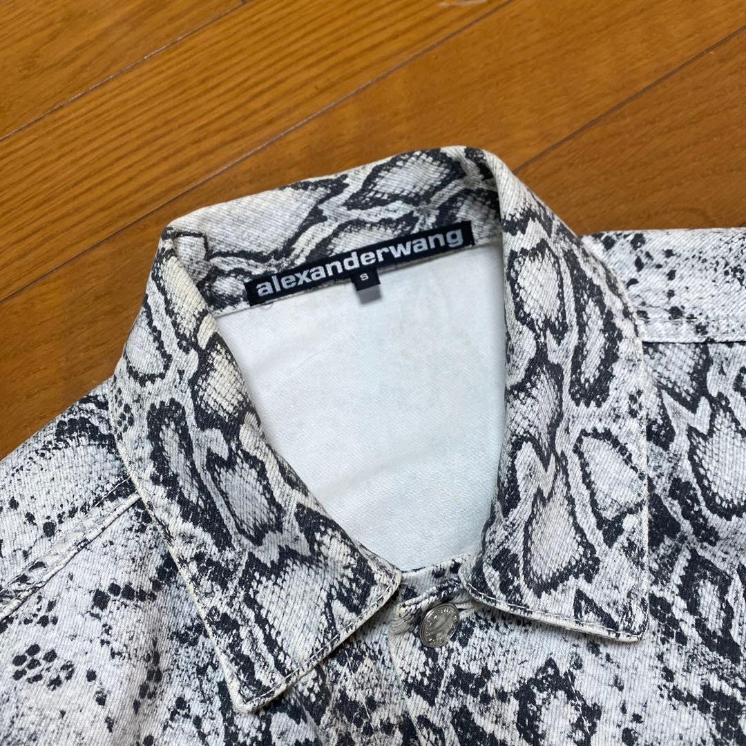Alexander Wang Python Print Denim Jacket Taemin W… - image 7