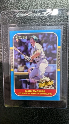 1987 DONRUSS HIGHLIGHTS #46 MARK MCGWIRE OAKLAND ATHLETICS