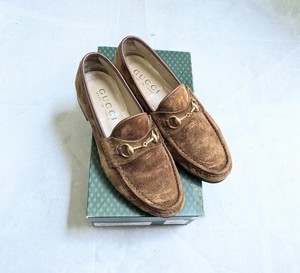 Men\'s Gucci Suede Bit Loafers in Brown Tan Sz. 10, 44 Superb Vintage Condition Gucci | Shoes | Gucci Mens Chocolate Brown Horsebit Suede  main image 2