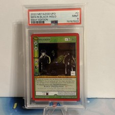 Metazoo UFO Men In Black EBay Stamped 2/165 Full Holo PSA 9