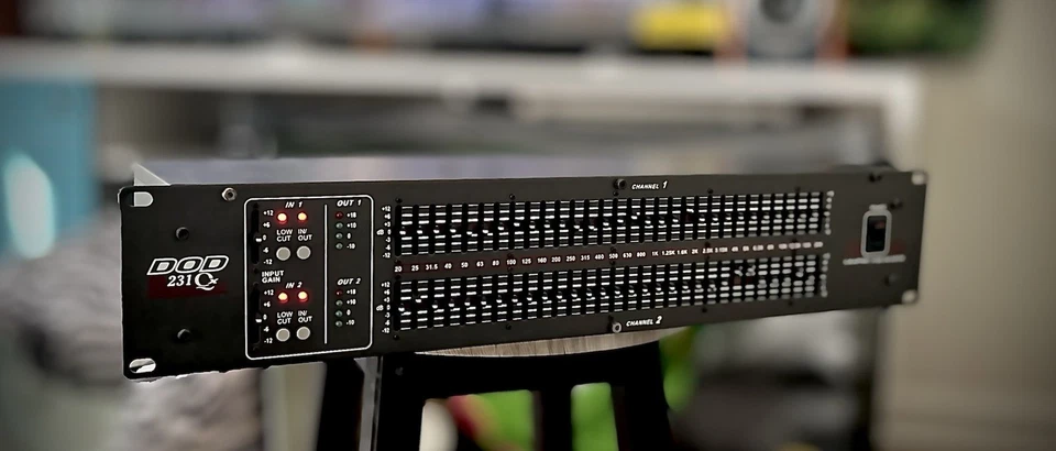 DOD SR231 QX Dual Channel Stereo 31-Band Analog Graphic Equalizer Tested 100% - Image 3 of 4