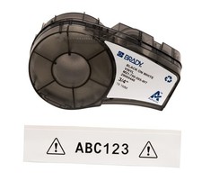 Brady Authentic (M21-750-595-WT) All-Weather Vinyl Label for Indoor/Outdoor ID,