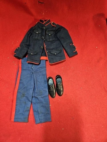 VINTAGE 1964 HASBRO HONG KONG GI JOE ACTION MARINE "DRESS PARADE" 2pc OUTFIT