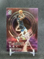 2022-23 Panini Donruss Optic - T-Minus 3, 2, 1 Anthony Edwards #11 Purple Prizm