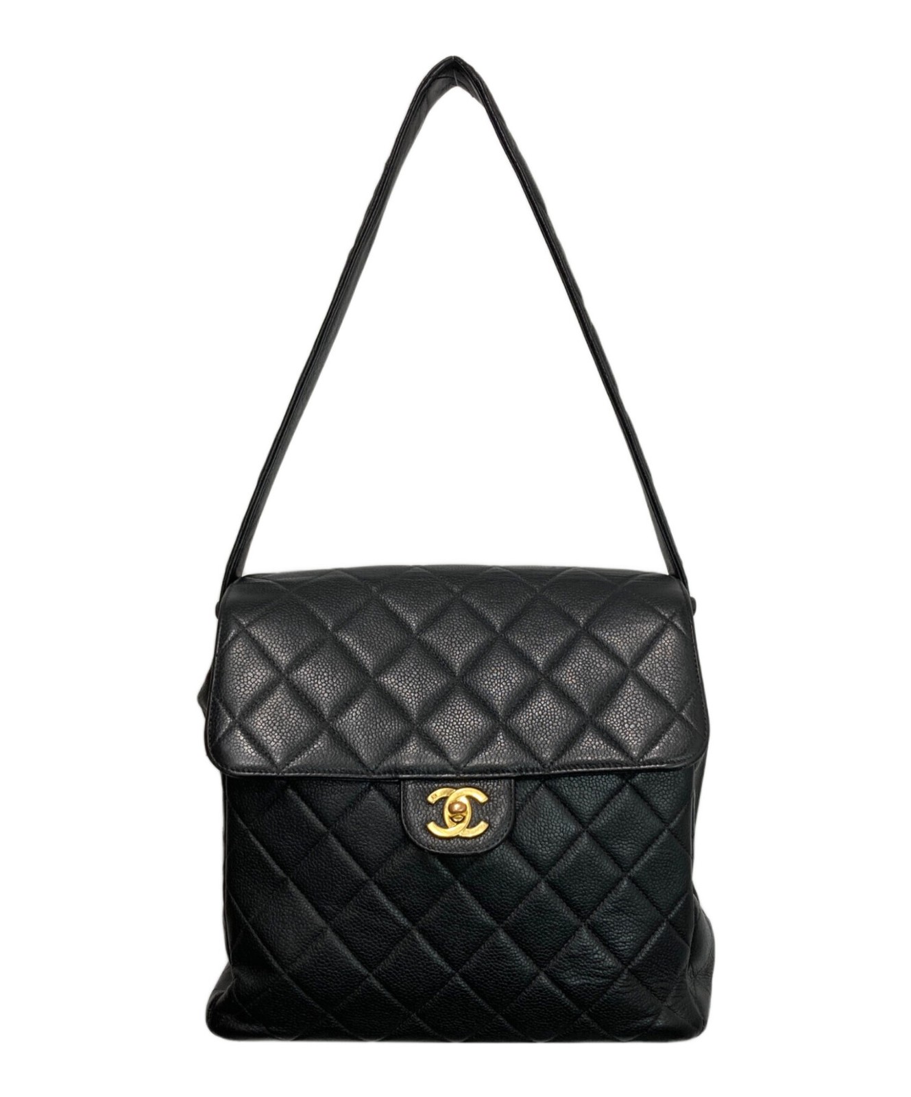 CHANEL Matelassé Caviar Skin Double Face Tote Bag  #352