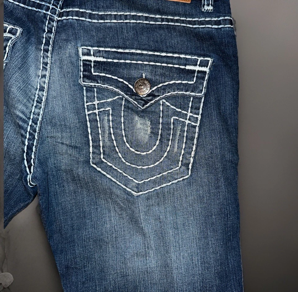 Pantalones de mezclilla azul estilo Chief Keef True Religion para hombre Ricky Super T talla 34x33 Foto 3 de 4
