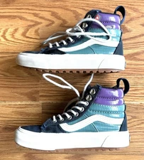 Vans Primaloft Hi Top Boot Sneaker MEN 3.5 /WOMEN 5 Colorblock Blue Purple Teal