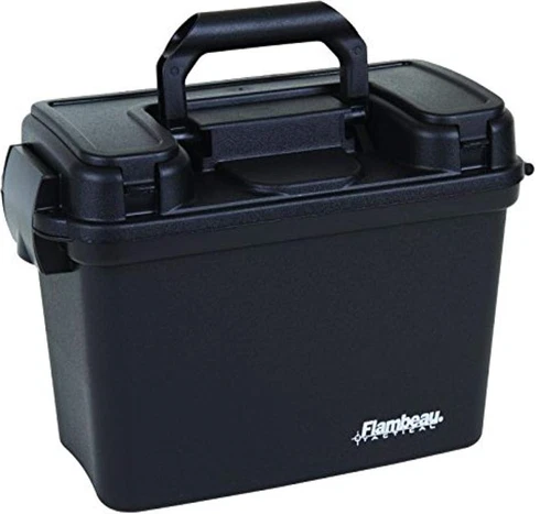 Flambeau 14” Water Resistant Dry Box Heavy Duty Tackle Tool Ammo Case Lockable