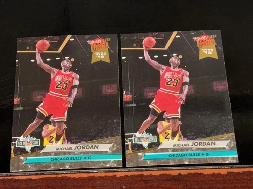 2) 1992-93 FLEER ULTRA MICHAEL JORDAN #216 Top 20 Jammer NBA JAM Session EX-MT