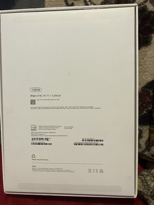 iPad A16 w/wifi & Cellular 128gb Verizon