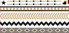 Temporary Flash Disposable Tattoo Classic Gold Silver 8teilig Bracelet Chain New