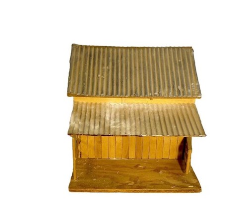 Handmade Miniature Wooden & Tin Barn Stable - Picture 4 of 10