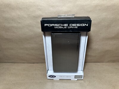 LaCie Porsche Design AR25U32 Silver USB 3.0 2.5'' 500GB External Hard Drive