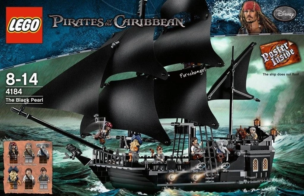 LEGO 4184 Pirati dei Caraibi Perla Nera 100% AUTENTICO VENDITORE USA NUOVO  CON S