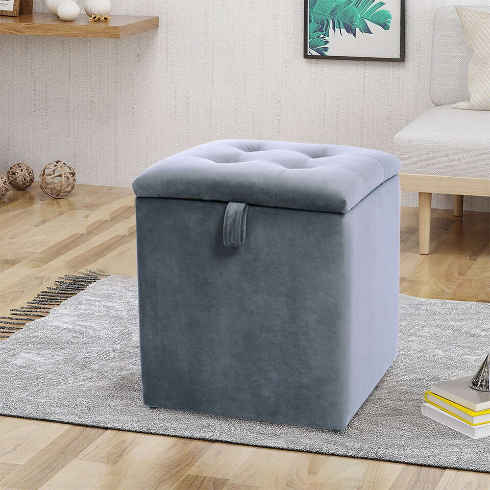 Cube Seat For Dressing Table Cube Velvet Bedroom Ottoman Foot