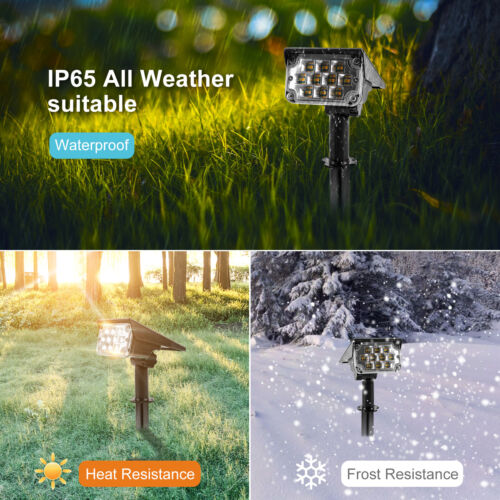 T-SUN Solar Lights Wall Light Outdoor Waterproof Garden Yard Pathway Lamp USA - Picture 2 of 12