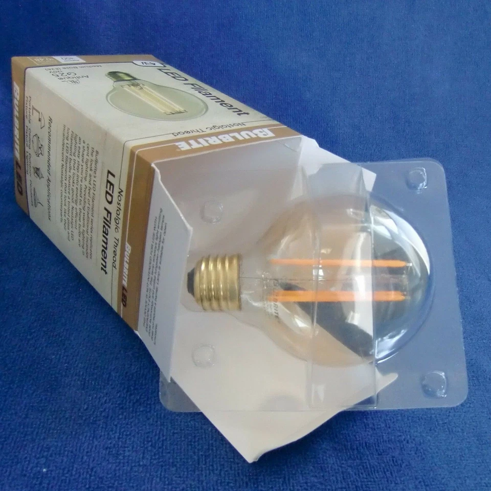 Bulbrite 4W Nostalgic Thread Antique #776500 BOX G25 120 V Medium Base #26 350L - Image 3 of 3